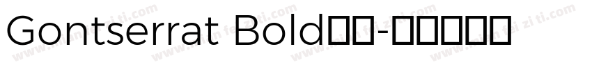 Gontserrat Bold字体字体转换